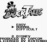 Duck Tales (Europe) Title Screen